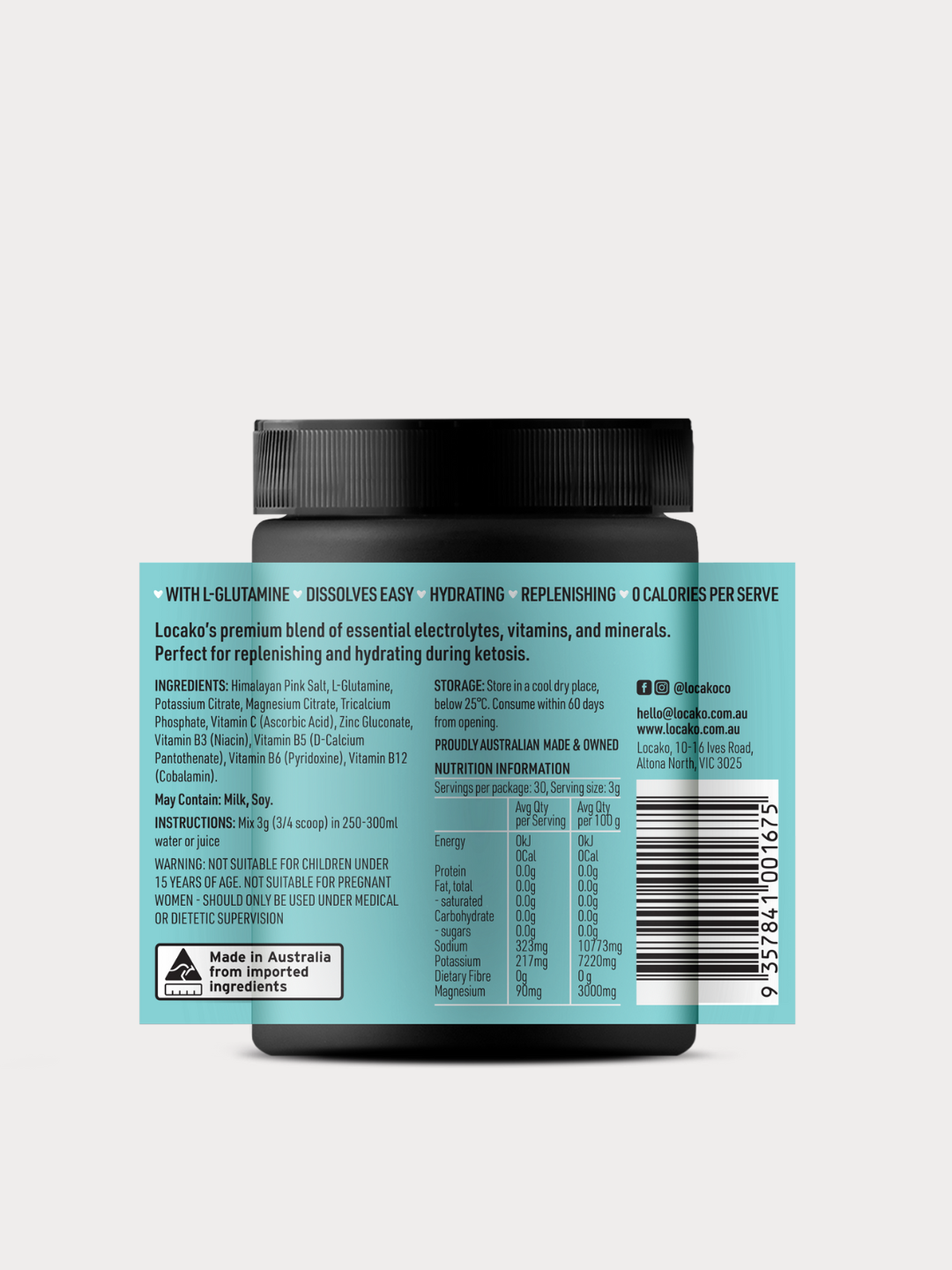 Low Carb Electrolytes - Natural