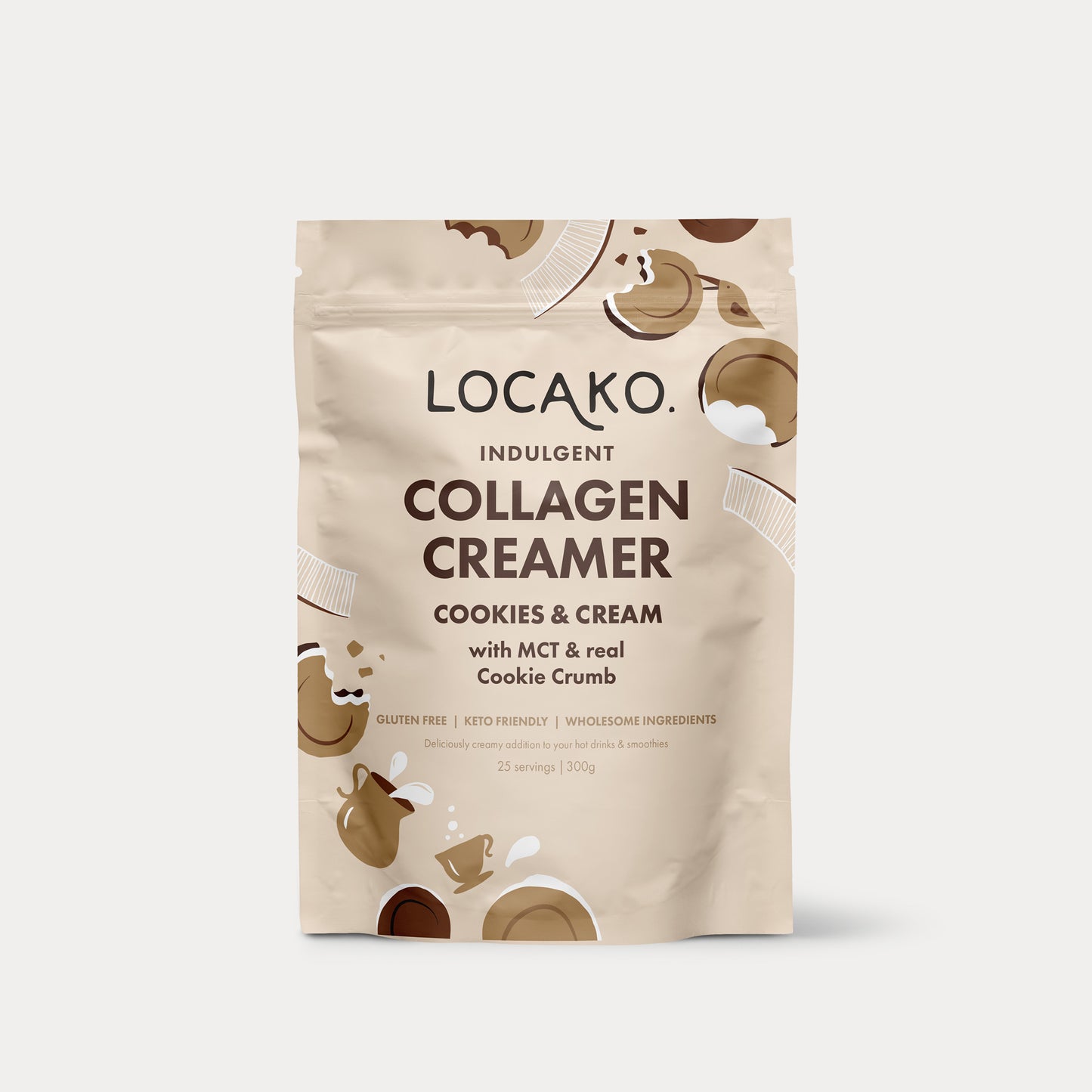 Collagen Creamer - Indulgent - Cookies and Cream - Locako