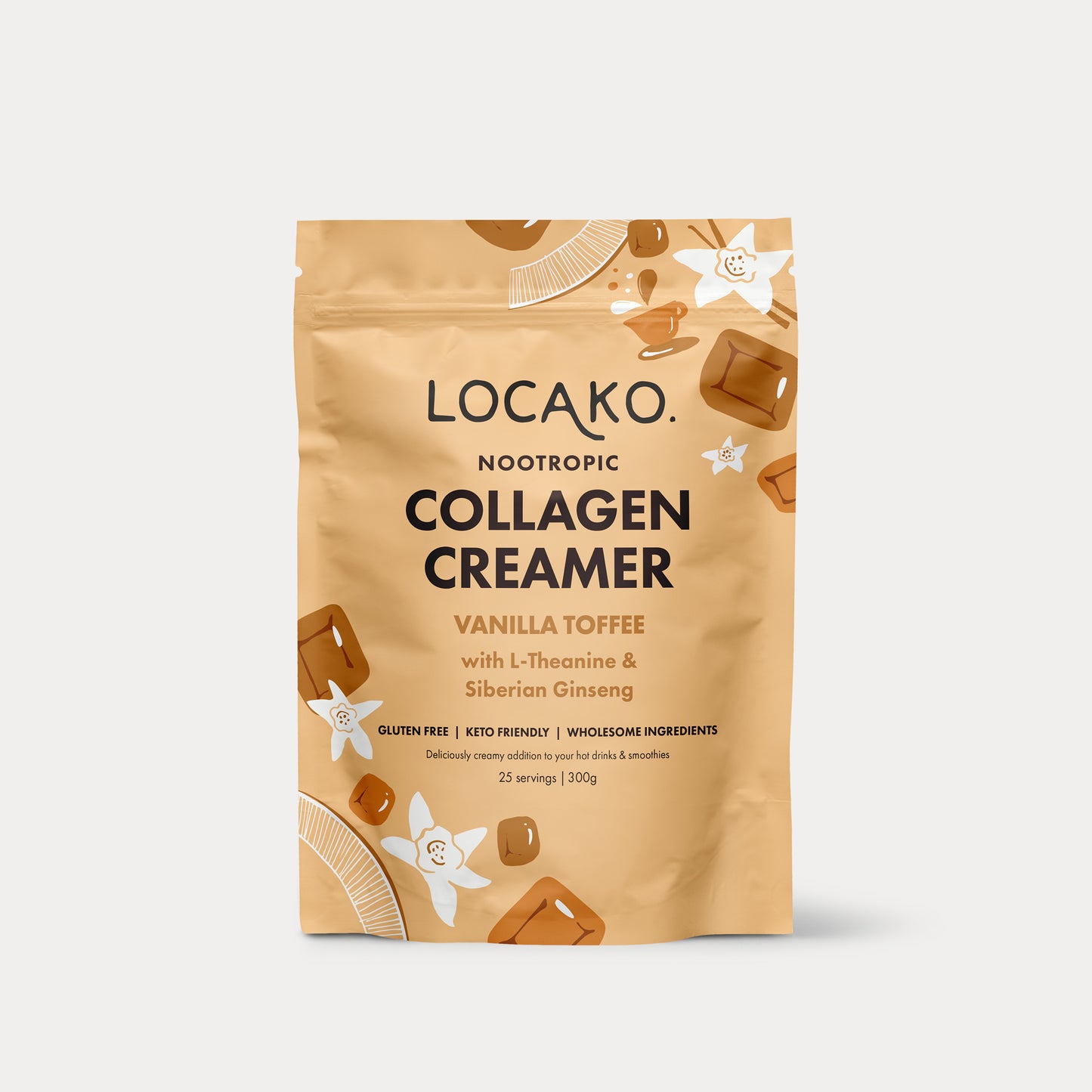 Collagen Creamer - Nootropic - Vanilla Toffee - Locako