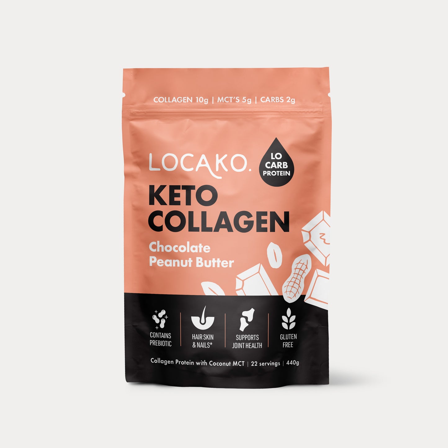 Keto Collagen Chocolate Peanut Butter - Locako