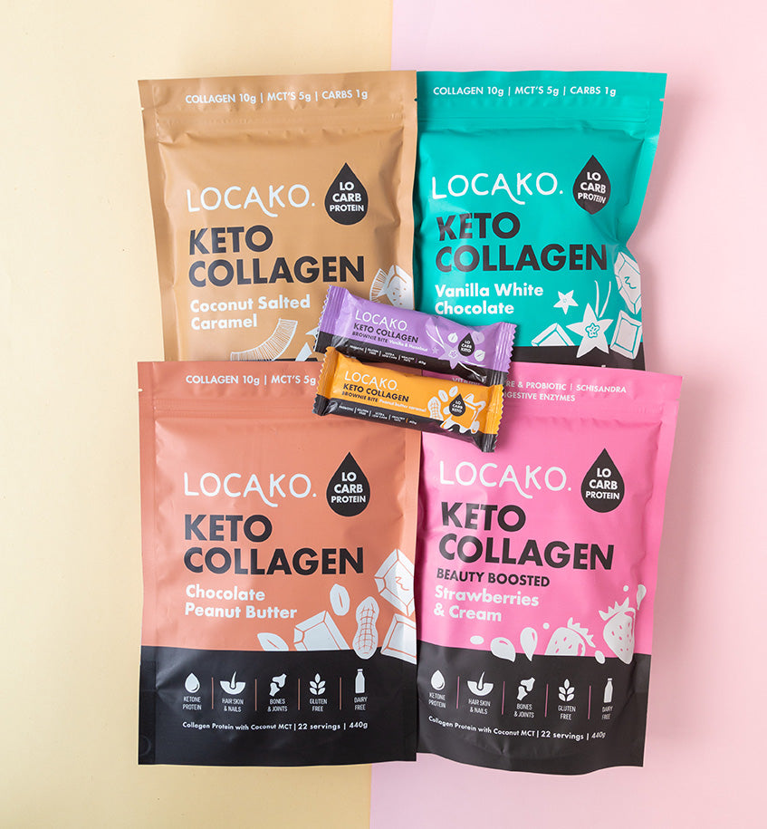 Vanilla Hazelnut Keto Collagen Brownie Bites - Locako