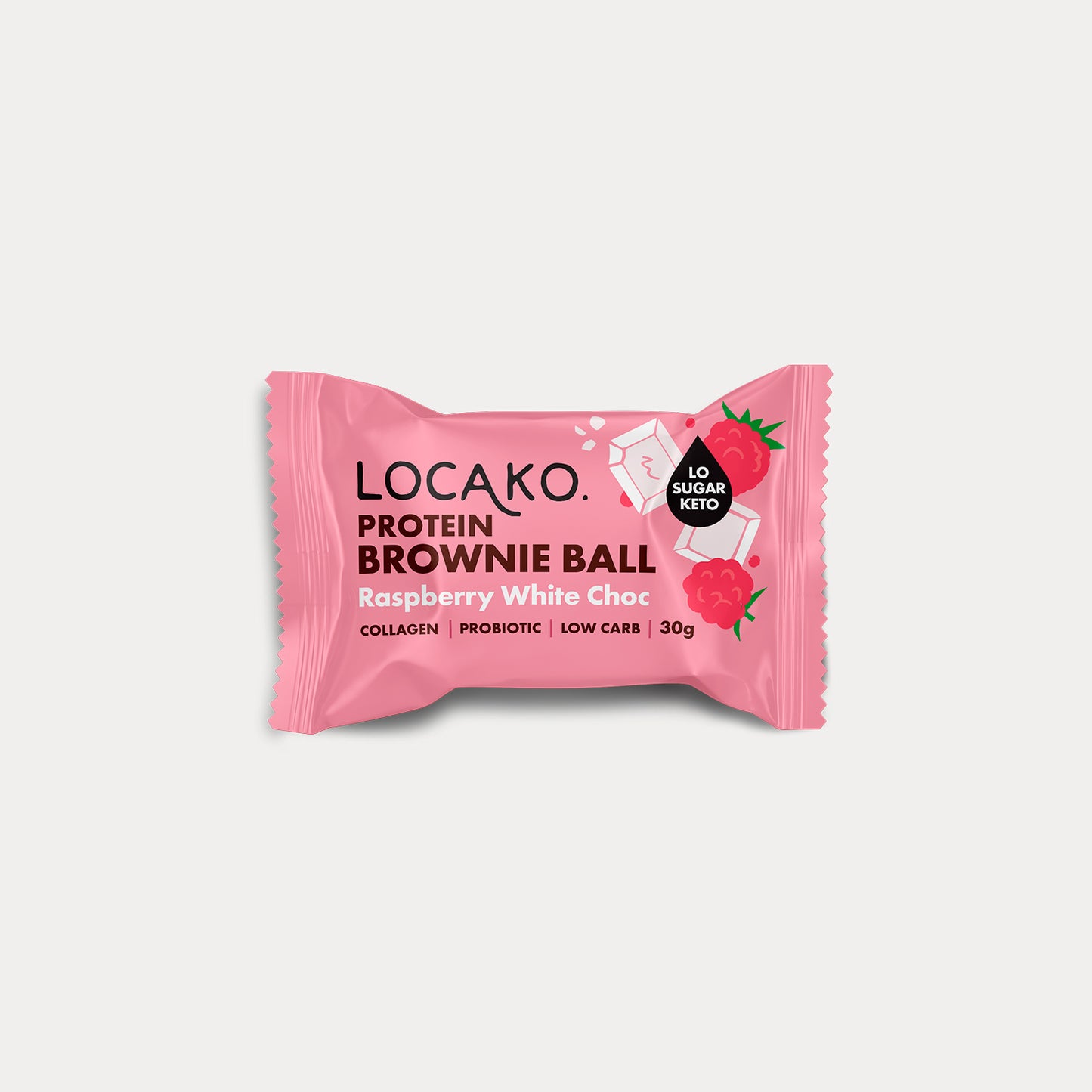 Protein Brownie Balls - Raspberry White Choc - Locako