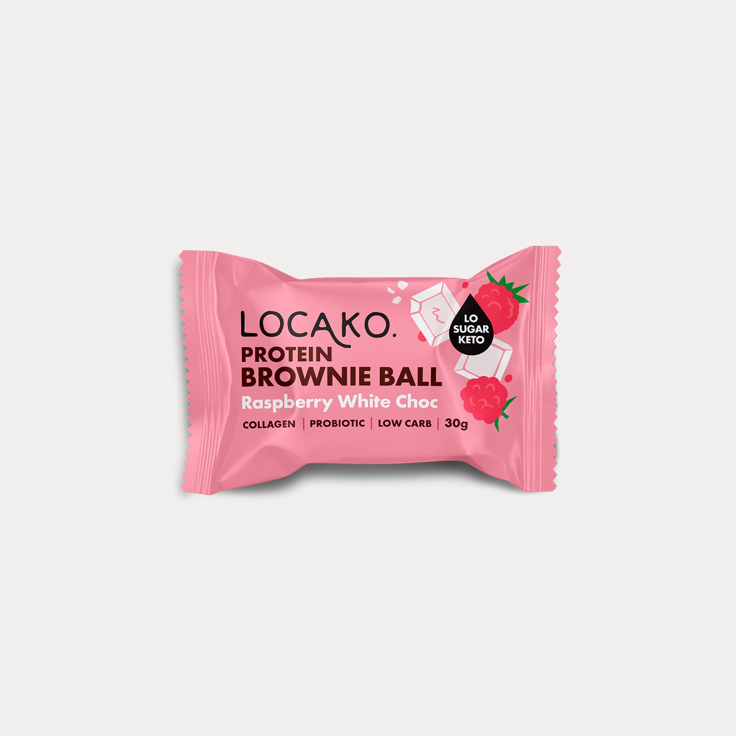 Protein Brownie Balls - Raspberry White Choc - Locako