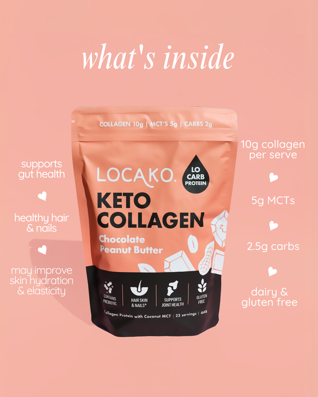 Keto Collagen Chocolate Peanut Butter - Locako
