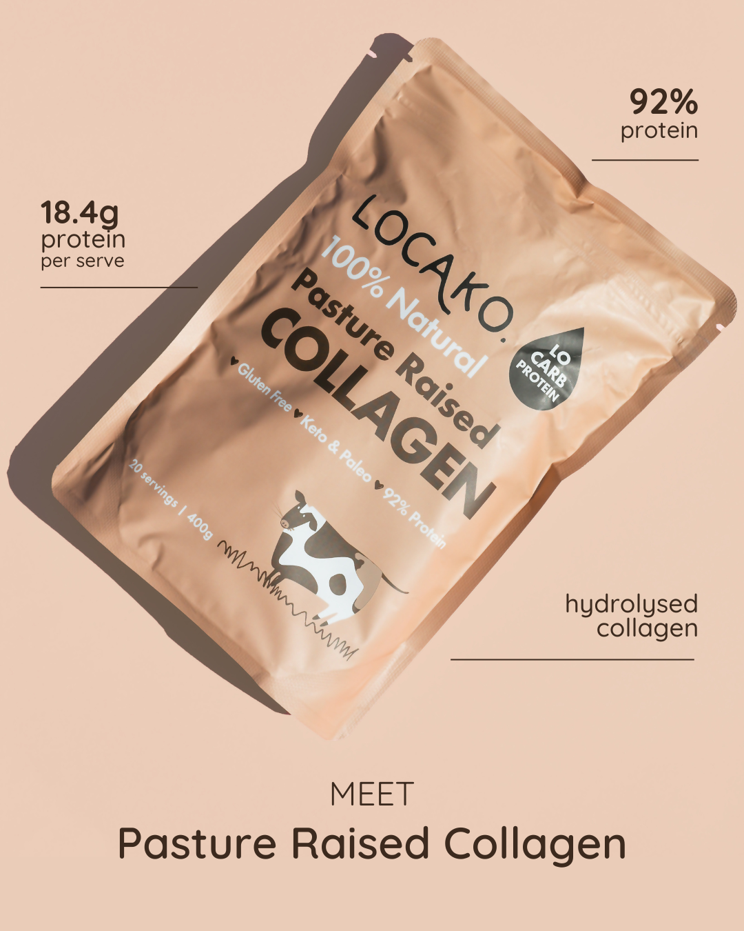 Natural Pasture Raised Collagen - Locako