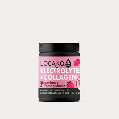 Electrolytes + Collagen Strawberry and Pomegranate - Locako