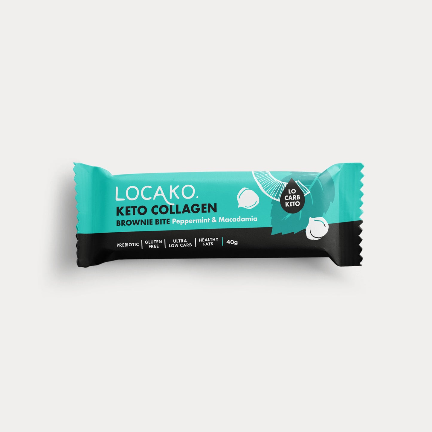Peppermint Macadamia Keto Collagen Brownie Bites - Locako