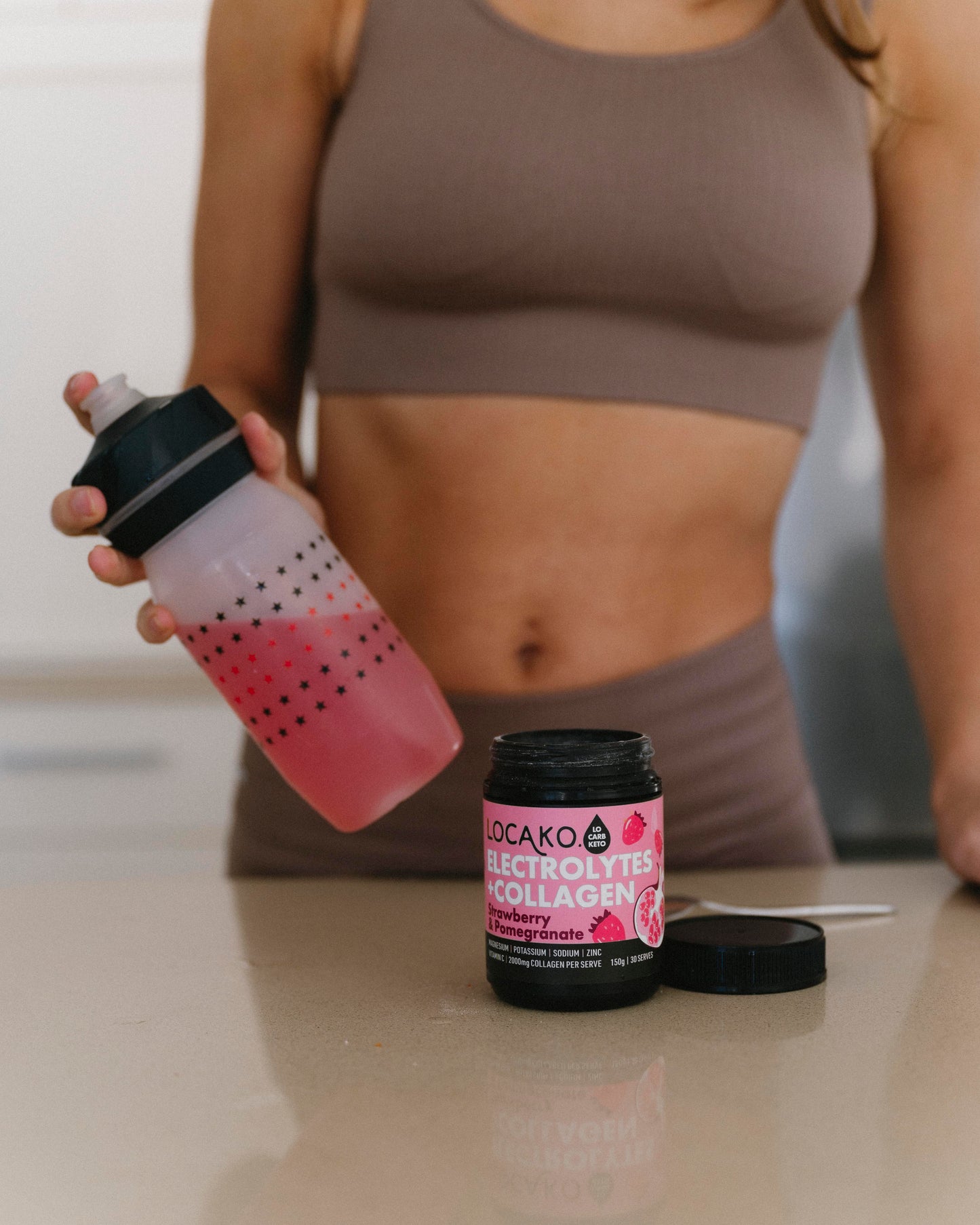 Electrolytes + Collagen Strawberry and Pomegranate - Locako
