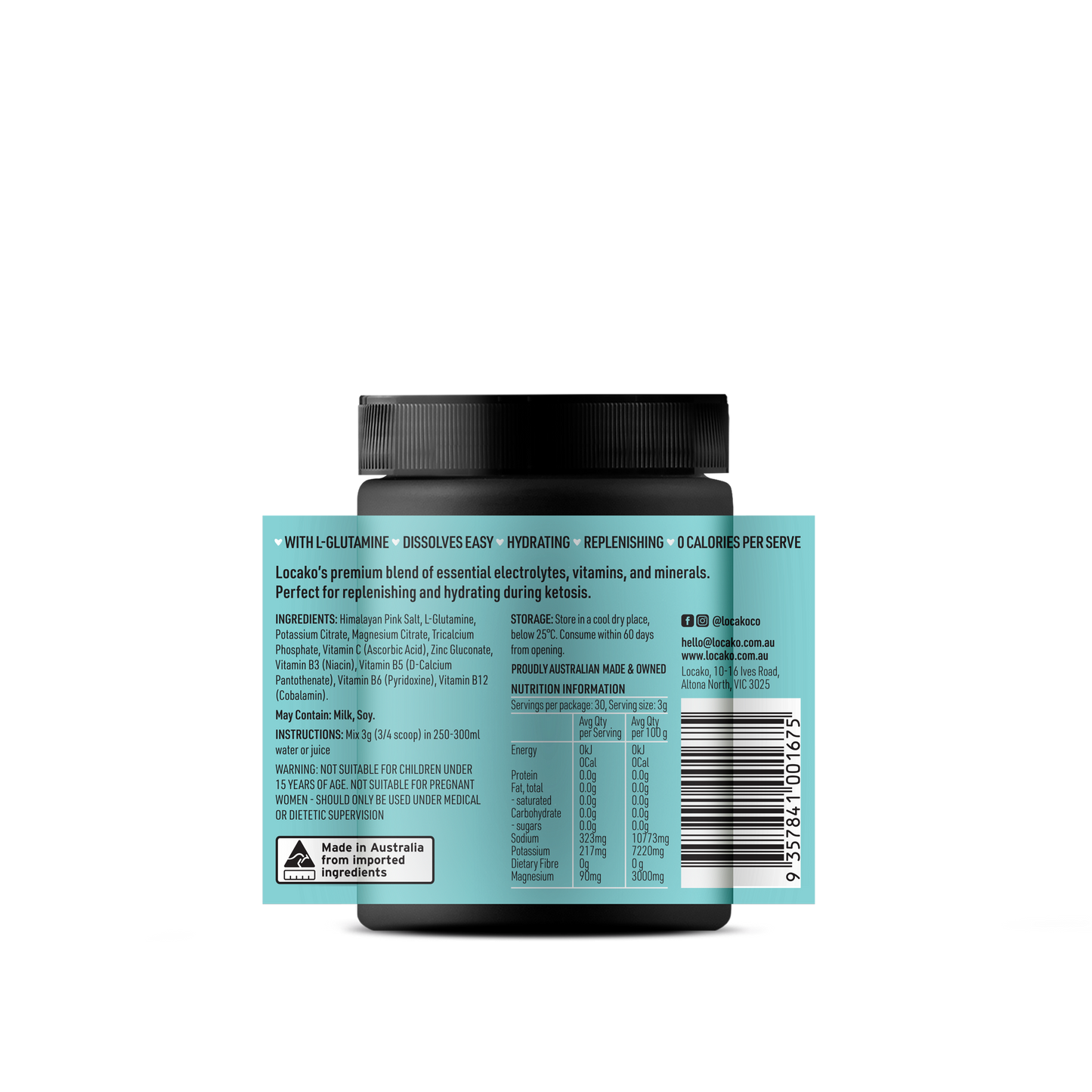Low Carb Electrolytes - Natural