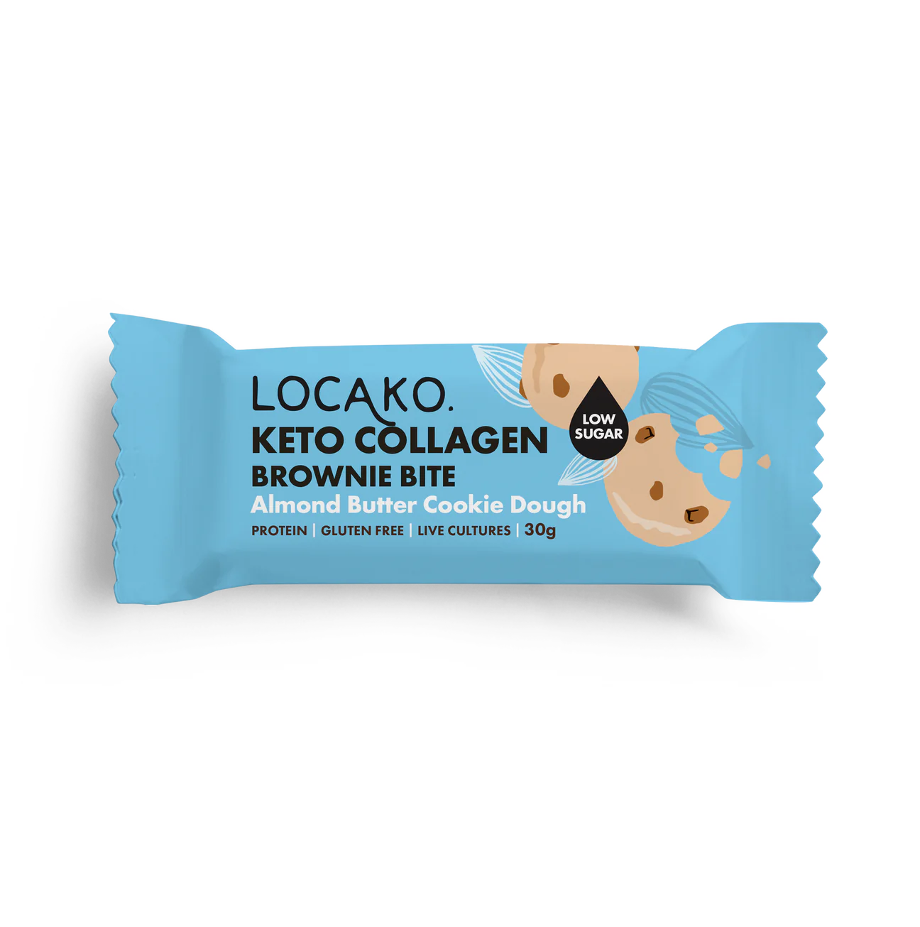 Keto Collagen Brownie Bite - Almond Butter Cookie Dough - Locako