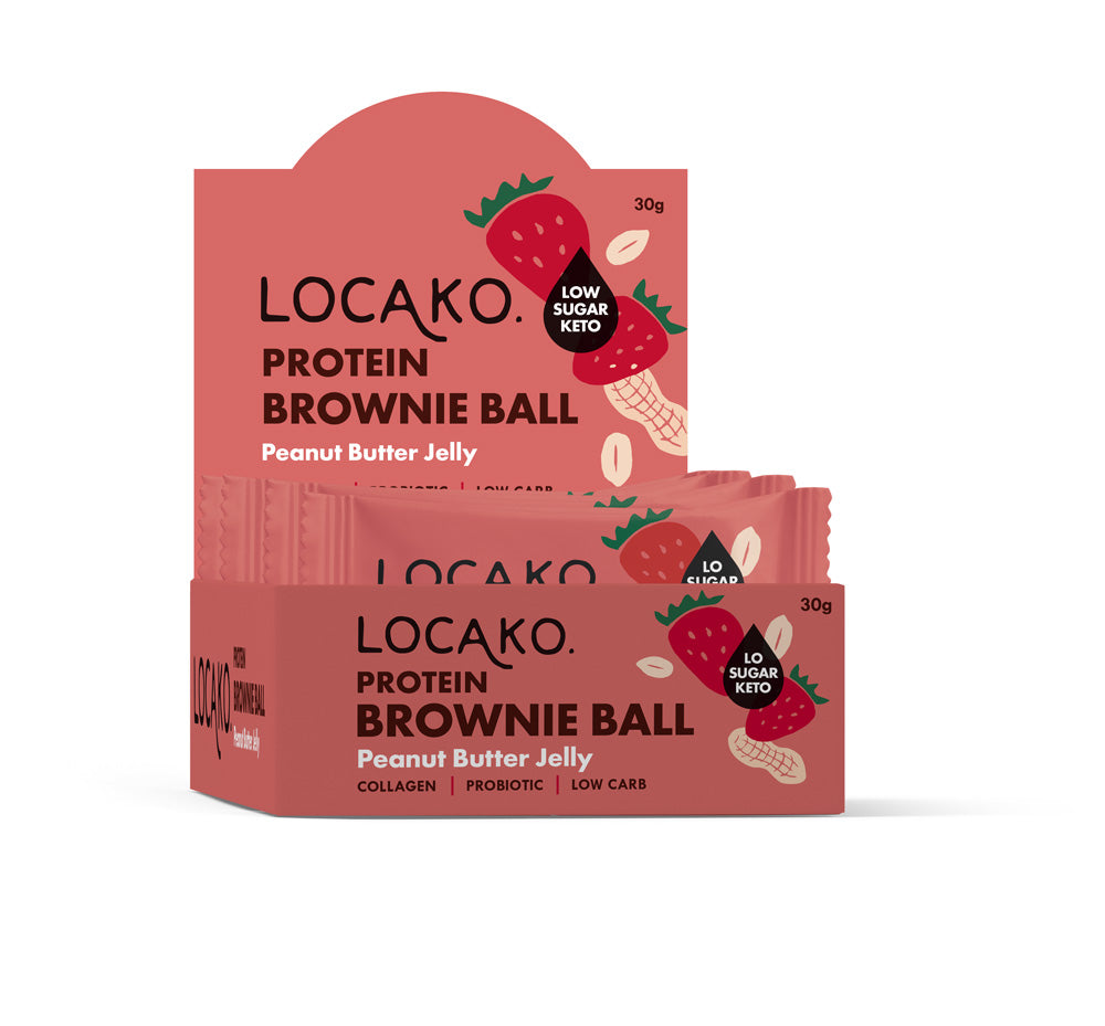 Protein Brownie Balls - Peanut Butter Jelly - Locako