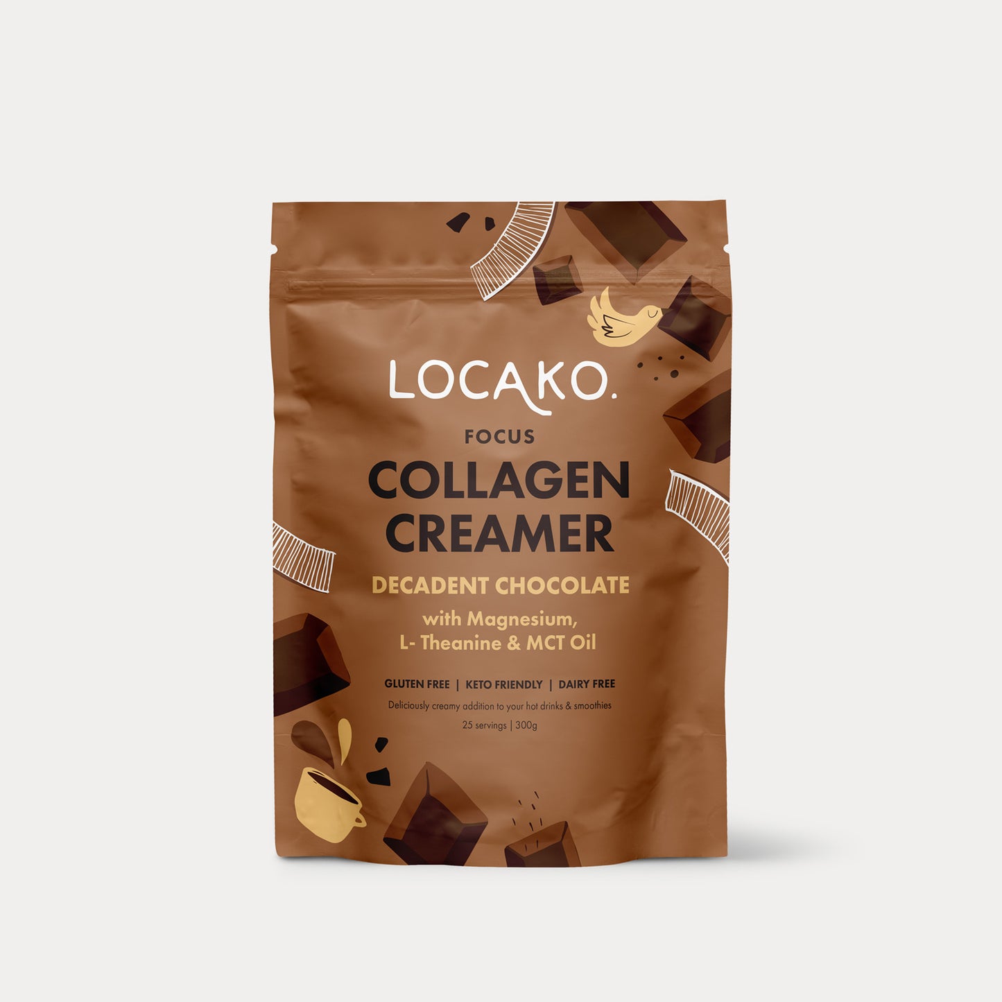 Collagen Creamer - Focus - Decadent Chocolate - Locako