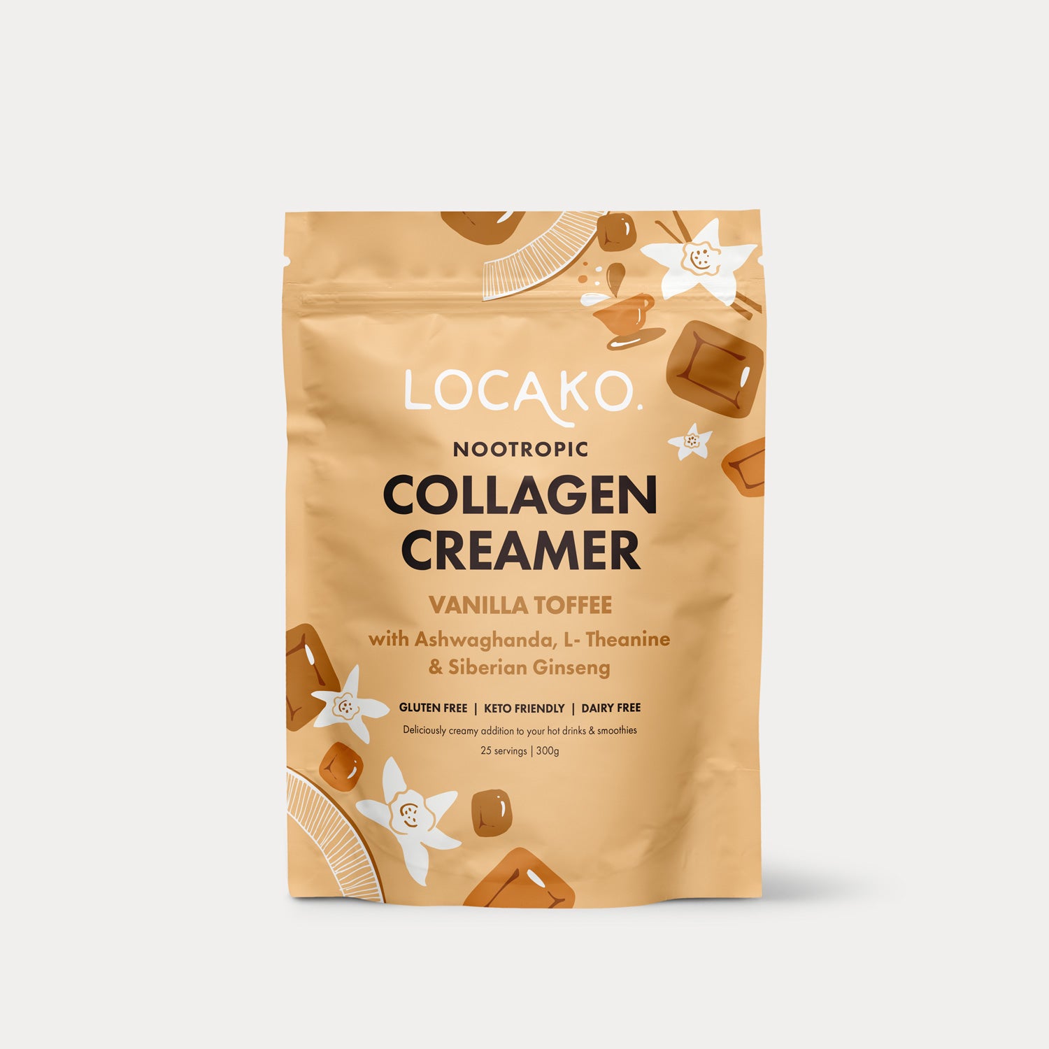 Collagen Creamer - Nootropic - Vanilla Toffee - Locako