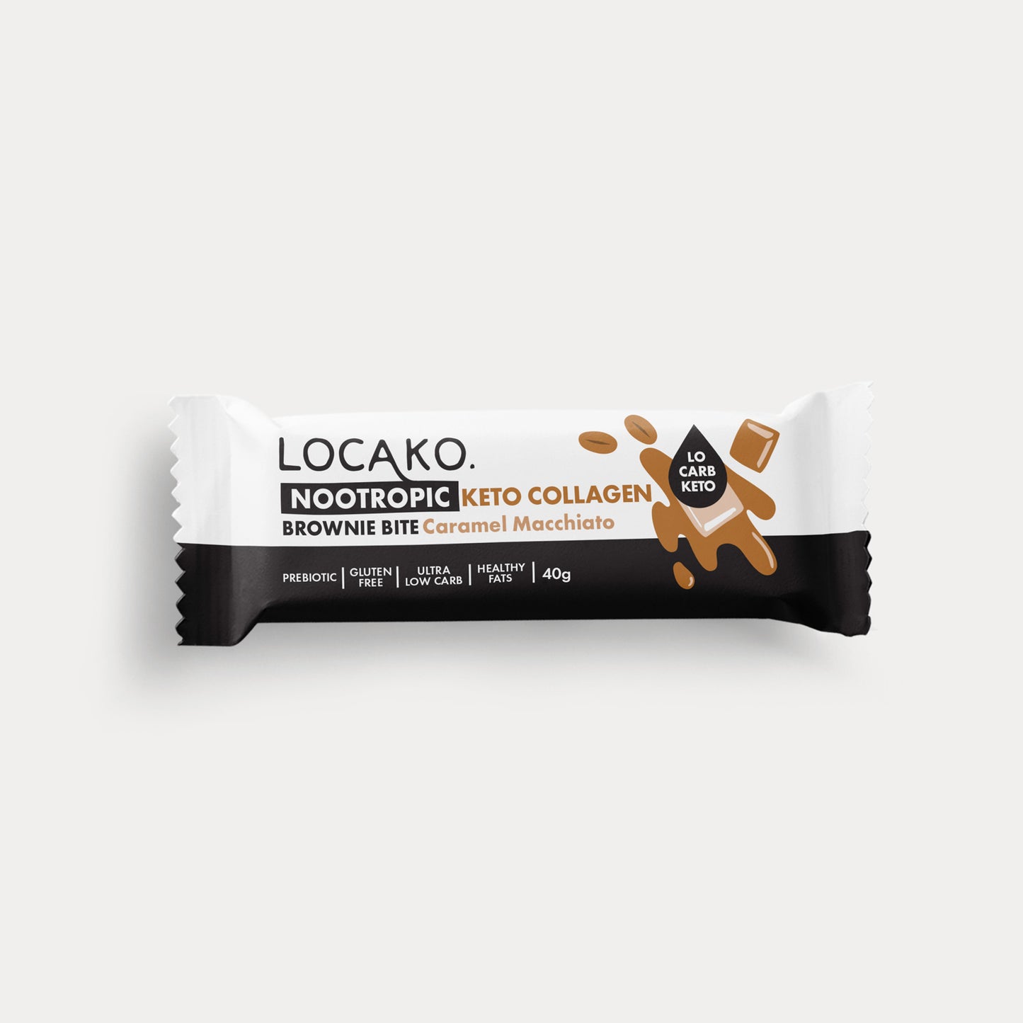 Locako Keto Nootropic Collagen Bars - Caramel Macchiato - Locako