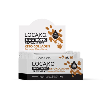 Locako Keto Nootropic Collagen Bars - Caramel Macchiato - Locako