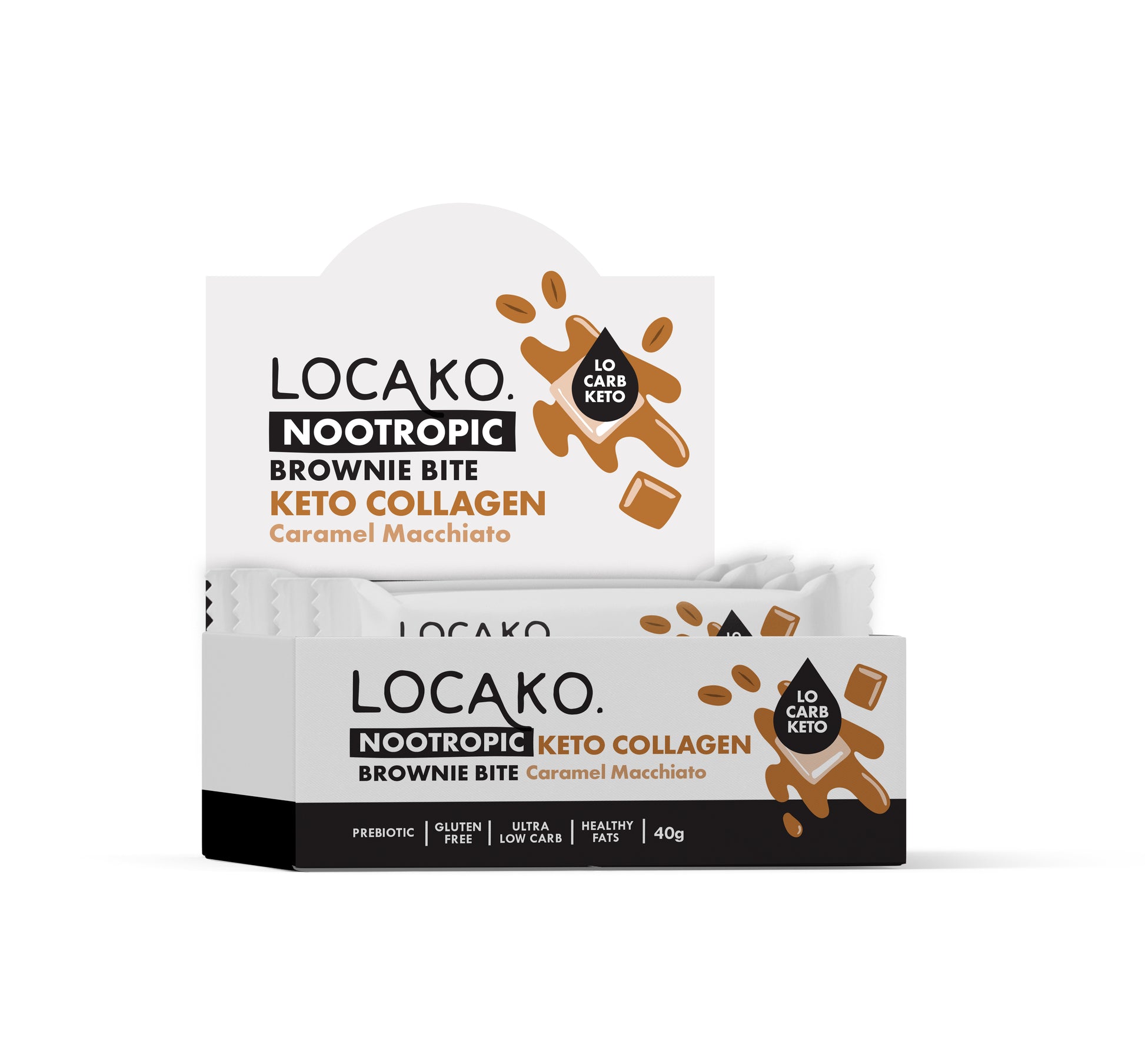 Locako Keto Nootropic Collagen Bars - Caramel Macchiato